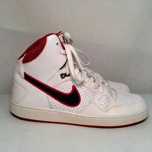 Nike Son Of Force Mid Basketball Shoes Men US 10.5 UK9.5 White Red 616281-106